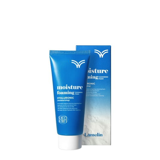 LAMELIN Moisture Foaming Cleansing Foam Hyaluronic Moisturizing غسول البشرة الرغوي بالهايلرونك اسد