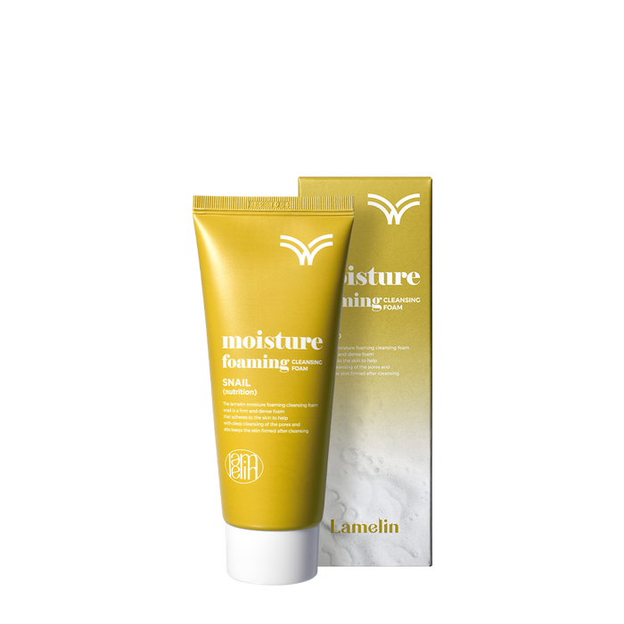 LAMELIN Moisture Foaming Cleansing Foam Snail Nurition غسول البشرة الرغوي بهلام الحلزون