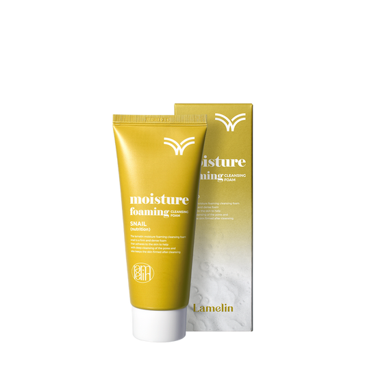 LAMELIN Moisture Foaming Cleansing Foam Snail Nurition غسول البشرة الرغوي بهلام الحلزون