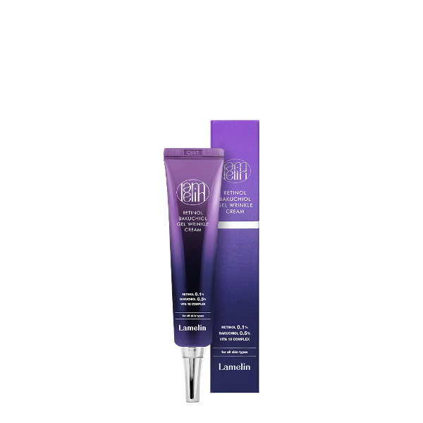 LAMELIN Retinol Bakuchiol Gel Wrinkle Cream Retinol 0.1 Bakuchiol 0.5 Vita 10 Complex