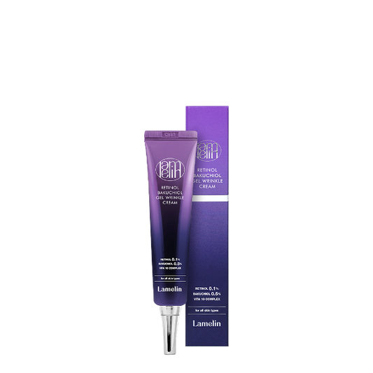 LAMELIN Retinol Bakuchiol Gel Wrinkle Cream Retinol 0.1 Bakuchiol 0.5 Vita 10 Complex