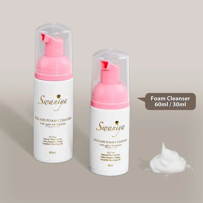 Lash Shampoo Foam Cleanser for Eyelash Extensions & Natural Lashes| Swaniya Lashes