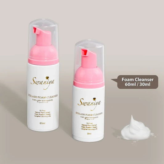Lash Shampoo Foam Cleanser for Eyelash Extensions & Natural Lashes| Swaniya Lashes
