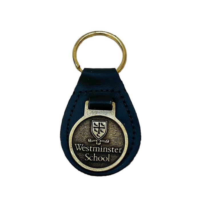 Leather & Brass Keychain