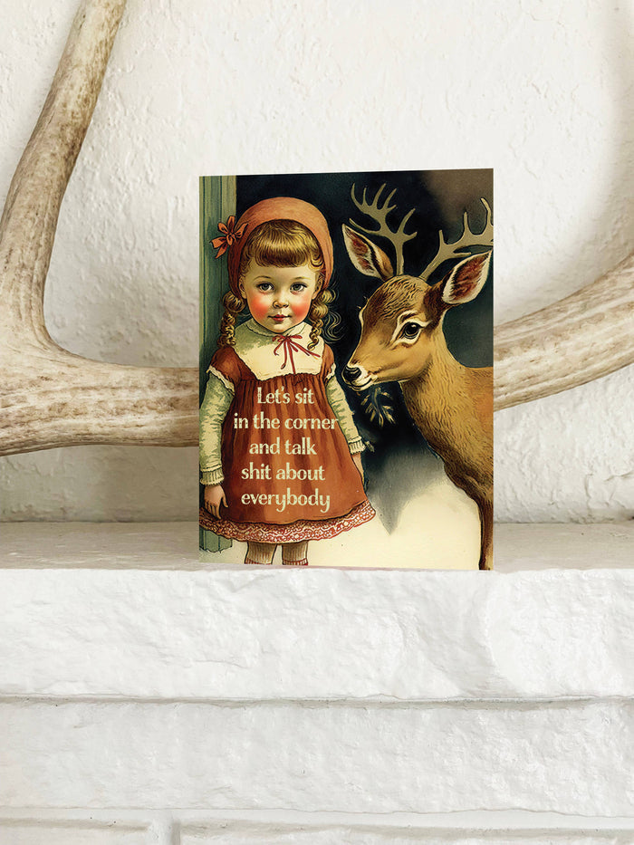 Let's Talk Shit Greeting Card