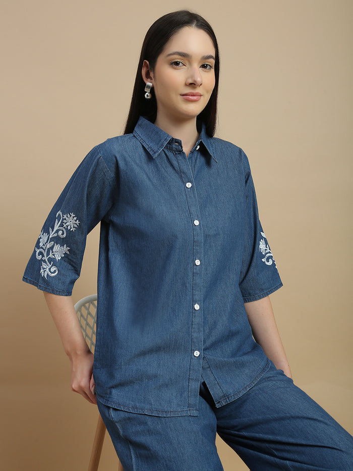 Denim co ord set for women casual travel wear online
