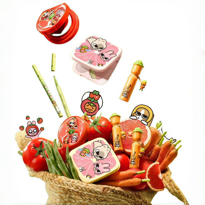 Little Ondine X Lipu Friends Makup Collection Lip Glaze & Foundation & Eyeliner & Makeup Palette T5010