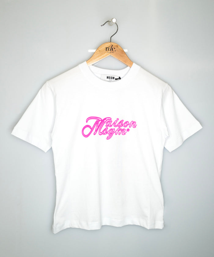Logo-print T-shirt Optical White