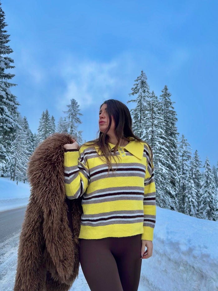 Maglione Stripes Lemon