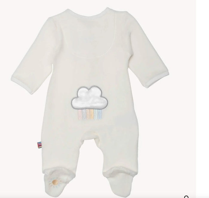 Magnetic Me Velour Footie Rainbow Dreams
