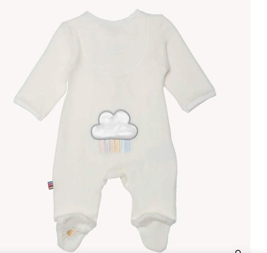 Magnetic Me Velour Footie Rainbow Dreams