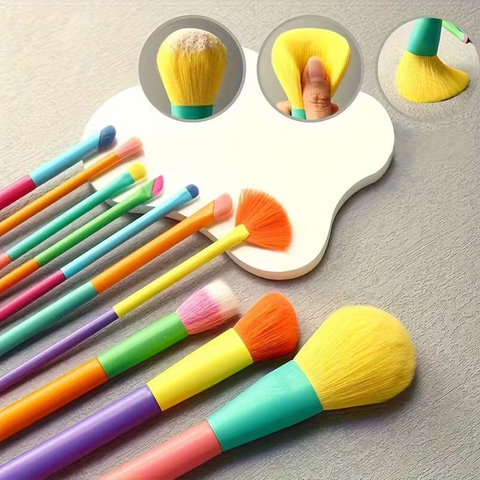 Makeup Brushes Set Different Colors