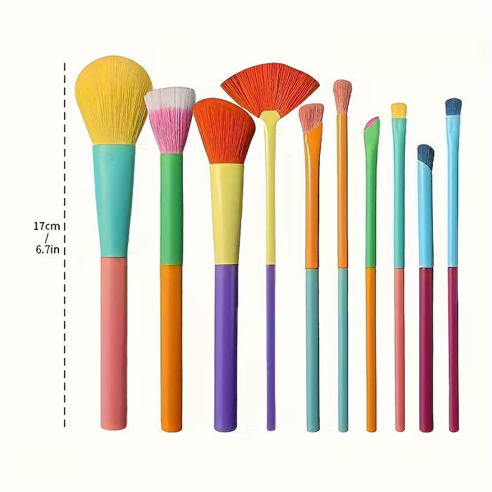 Makeup Brushes Set Different Colors