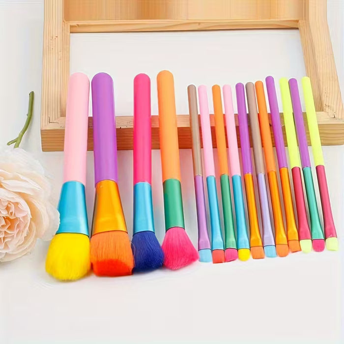 Makeup Brushes Set Different Colors