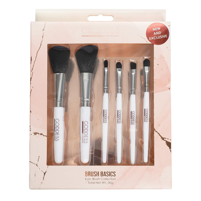 Manna Kadar Goddess Brush Basics 6pcs Brush Collection - ikatehouse