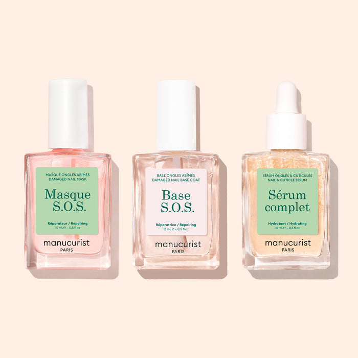 Masque S.O.S. + Base S.O.S. + Huile Verte