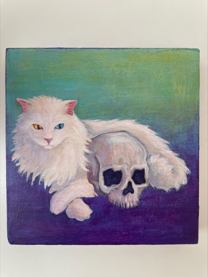 Memento Meowi (White) by Angela Sandberg