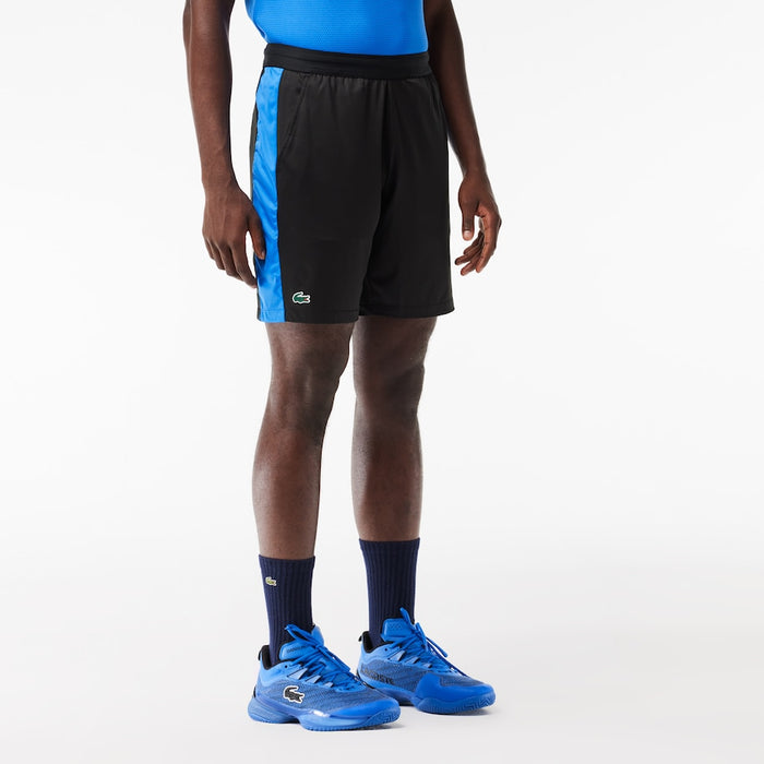 Men's Lacoste Tennis x Daniil Medvedev Regular Fit Shorts  Black / Blue