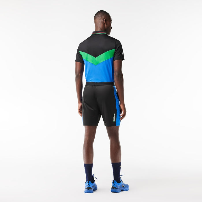 Men's Lacoste Tennis x Daniil Medvedev Regular Fit Shorts  Black / Blue