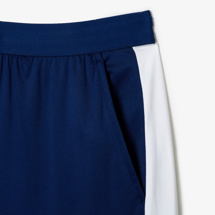 Men's Lacoste Tennis x Daniil Medvedev Regular Fit Shorts  Navy Blue / White