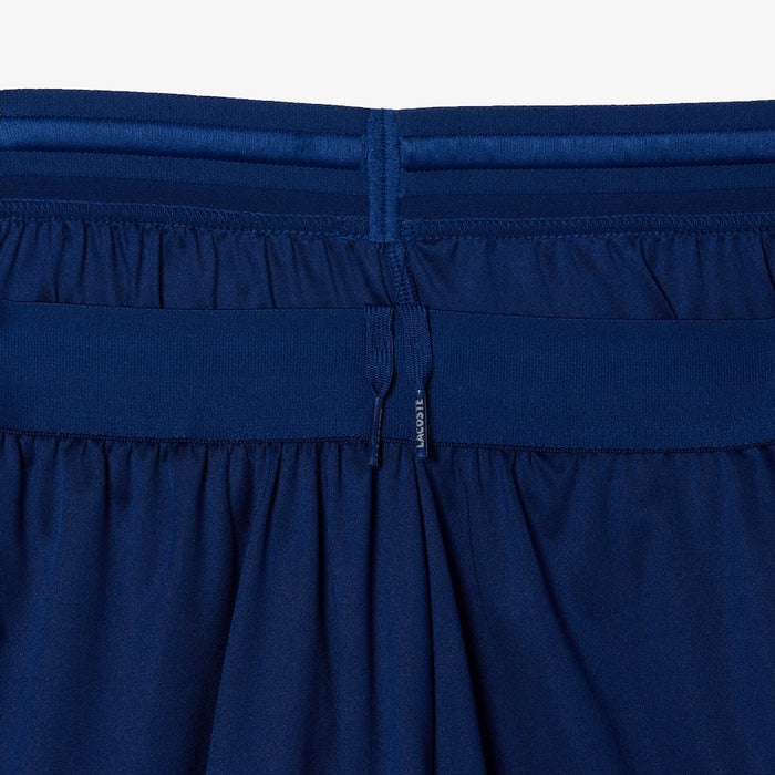 Men's Lacoste Tennis x Daniil Medvedev Regular Fit Shorts  Navy Blue / White