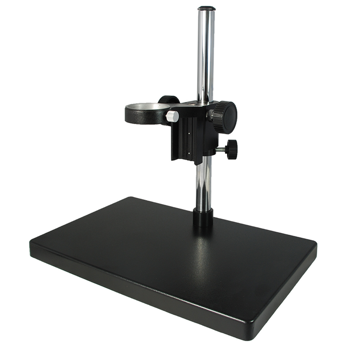 Microscope Post Stand, 50mm Coarse Focus Rack, SKU ST19011501, three quarter front view