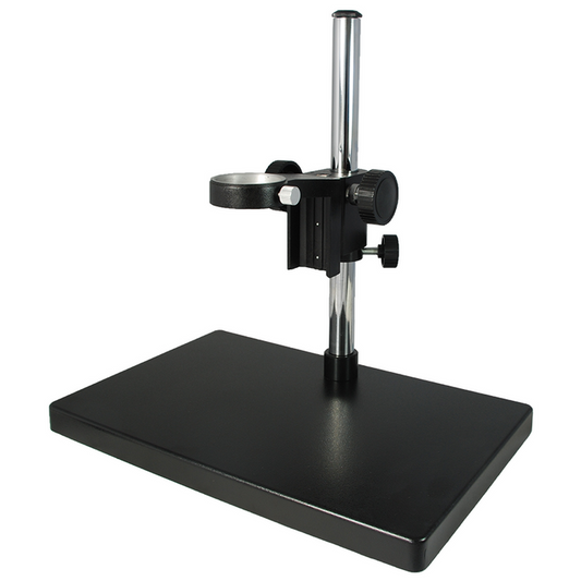 Microscope Post Stand, 50mm Coarse Focus Rack, SKU ST19011501, three quarter front view