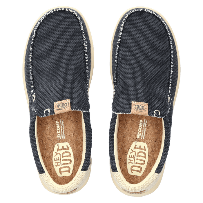 Mikka Braided Heren Instappers Black/Boulder Tan
