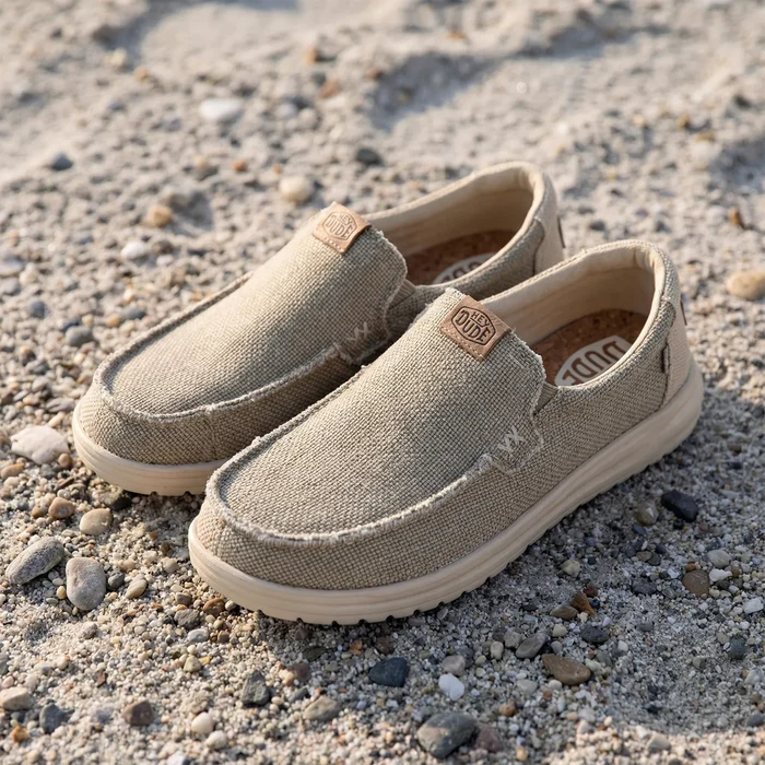 Mikka Braided Heren Instappers Olive Grey/Boulder Tan