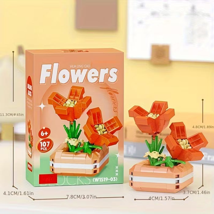 Mini Flower Building Blocks
