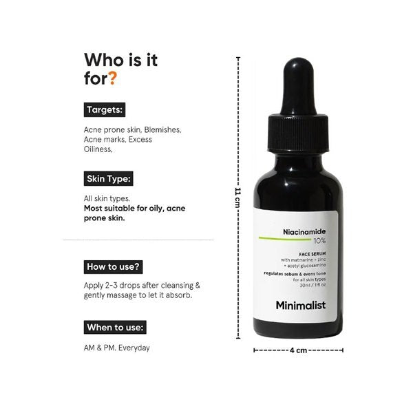 Minimalist 10% Niacinamide Serum 30ml