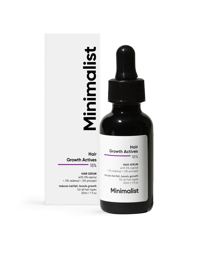 Minimalist Hair Growth Actives 18% Hair Growth Serum - 30ml