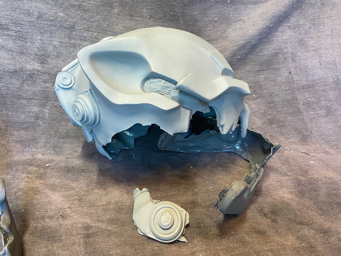 MISCAST SPACE CAT HELMET BLANK KIT- READY TO SHIP- DISCOUNTED