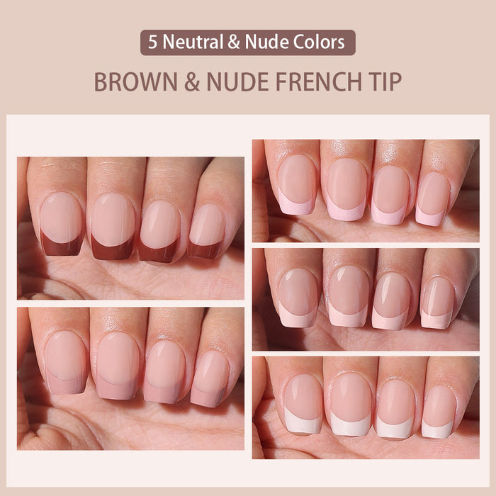 Mocha Nude French Tips | Short Square | ProTips