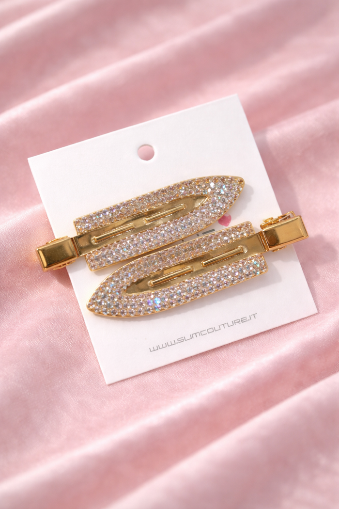 Molletta Strass Gold