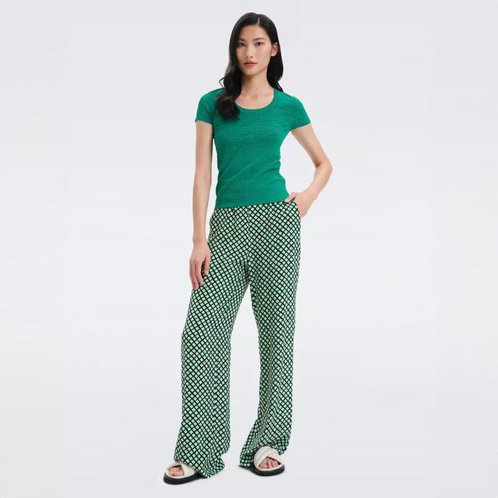Montreal Pants in Tiny Painted Cube Indian Green
