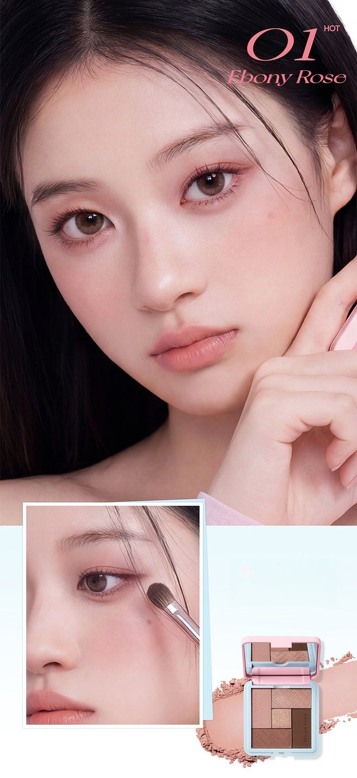 MOOEKISS Pink Blue Collectio 5-color Eyeshadow Palette T5672