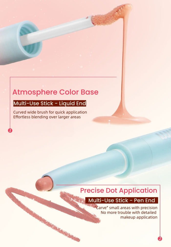 MR.WISH X Fluffy Lili Double-head Blusher & Contour Makeup Stick T5737