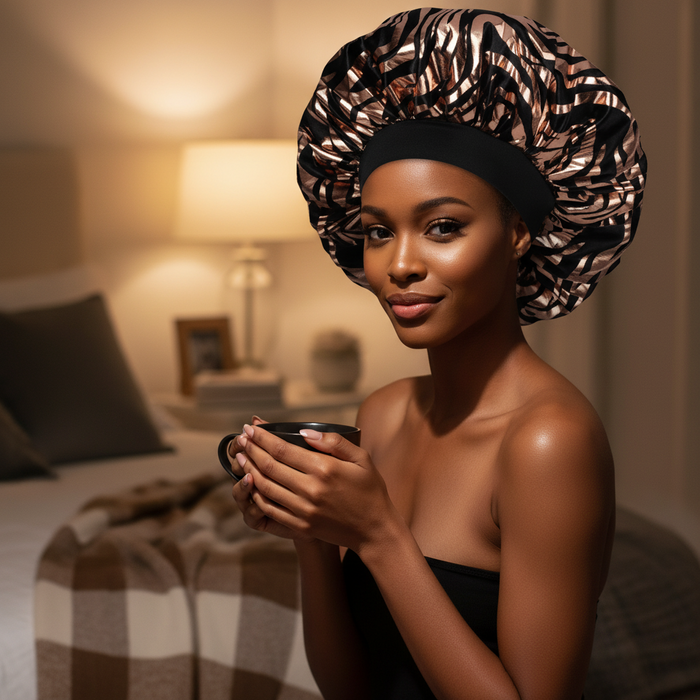 Ms. Remi Gilt Silky Satin Bonnet X-Large, 1  Count, Assorted Patterns