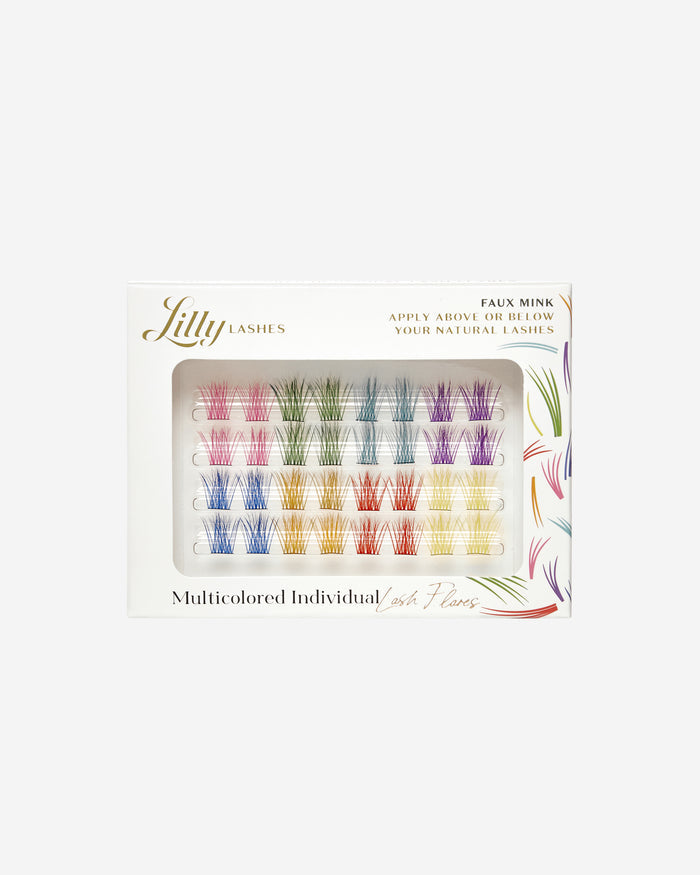 Multicolored Individual Lash Flares