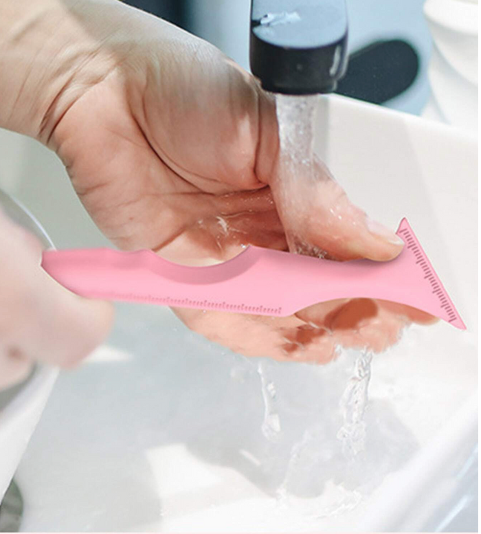 Multifunctional Eyeliner Stencil, Silicone Reusable Waterproof Tool For Liner