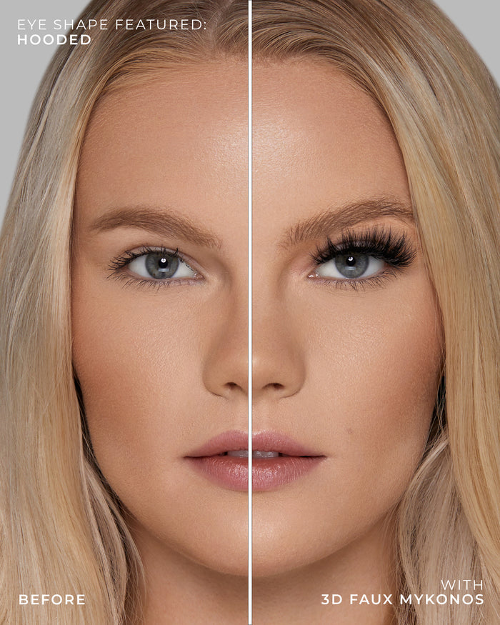 Lilly Lashes | 3D Faux Mink | Mykonos False Lash | Hooded Eye Crop