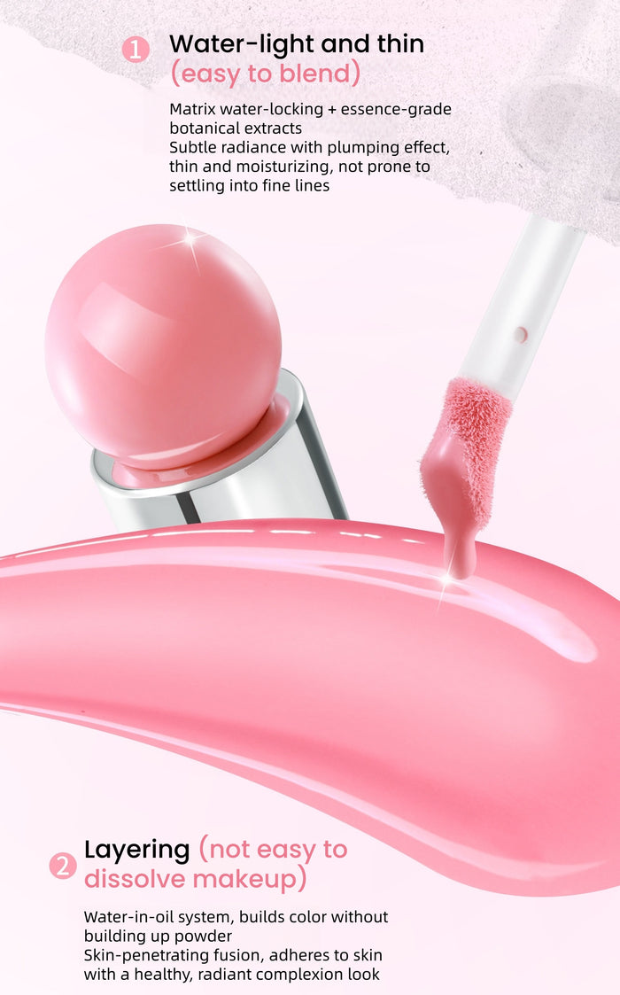 NEIYOU Long-wear Moist Glossy Liquid Blusher T5821