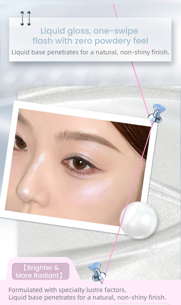 NEIYOU Waterproof Pearlescent Shimmer Shiny Highlighter Liquid T5812