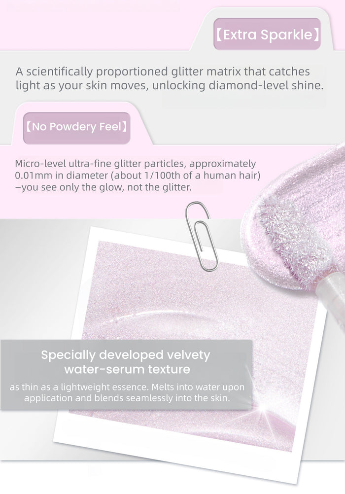 NEIYOU Waterproof Pearlescent Shimmer Shiny Highlighter Liquid T5812