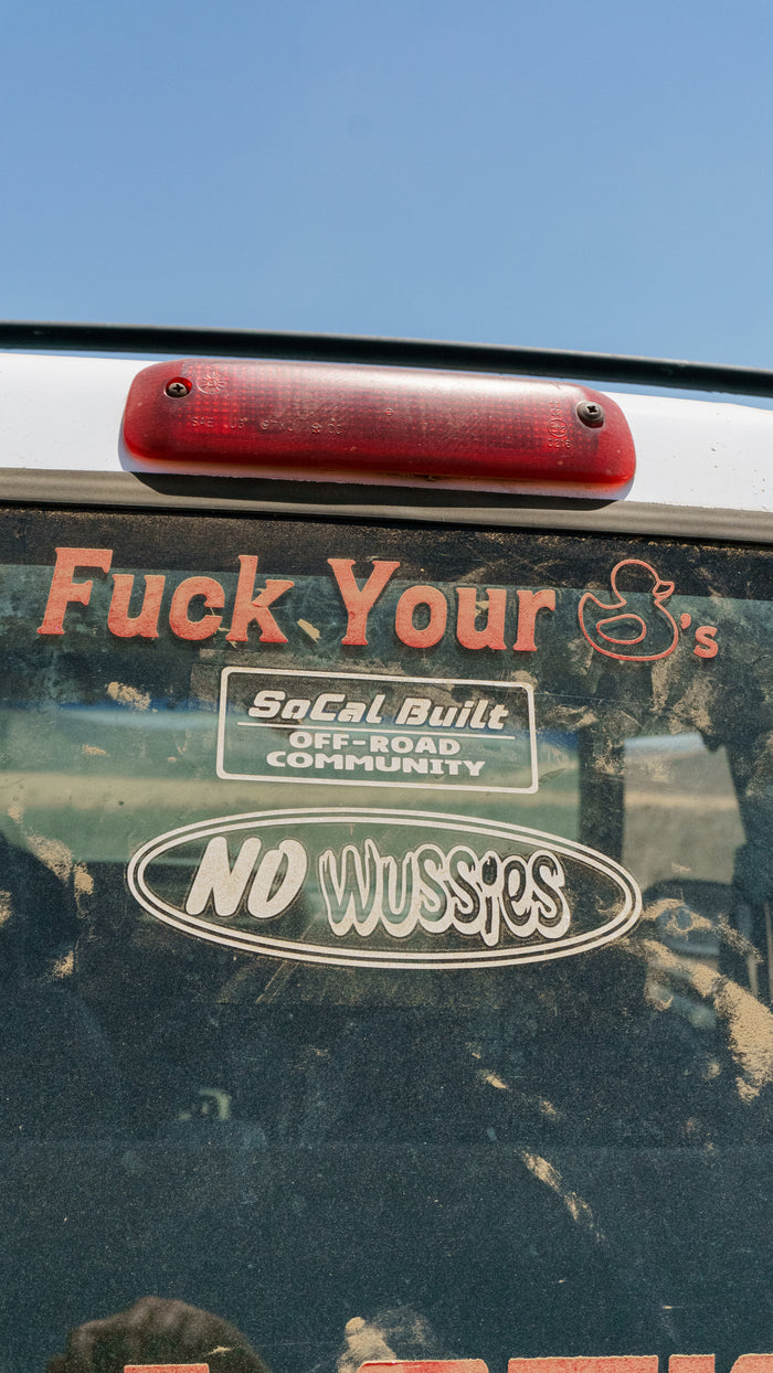 No Wussies - Decal
