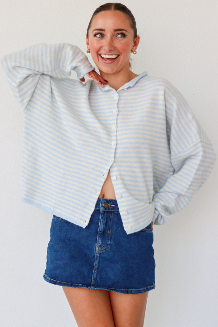 Small / Light Blue Striped