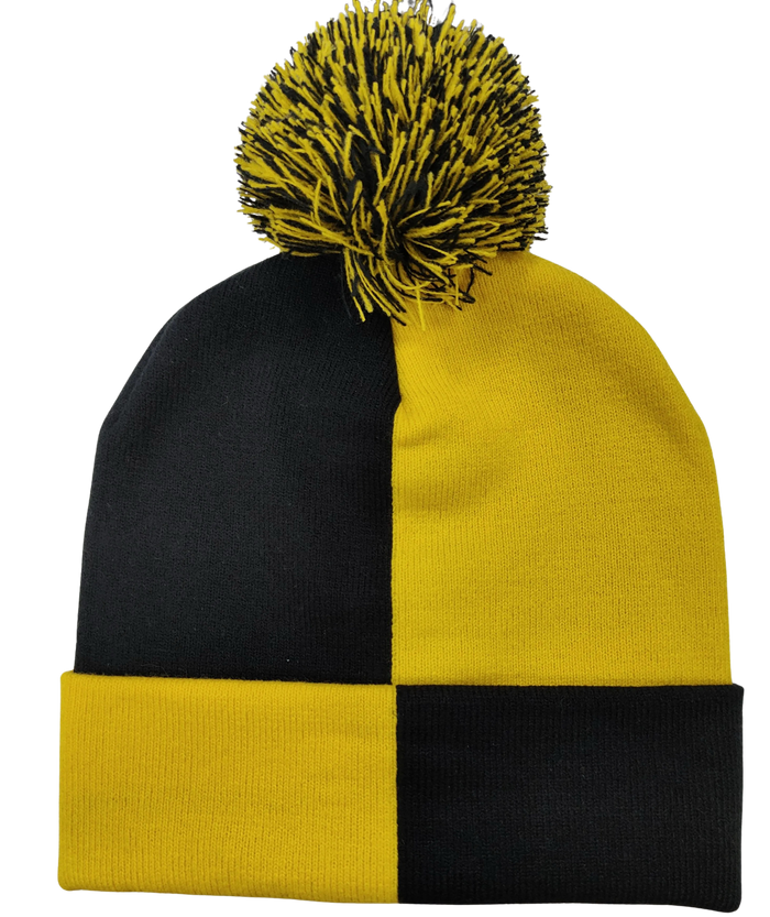 Official Chequered Two-Tone Bobble Hat