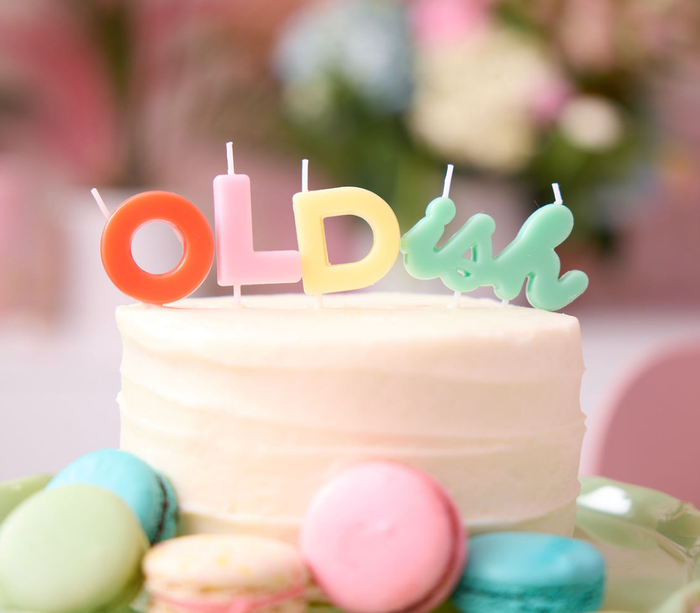 OLDish Birthday Candle