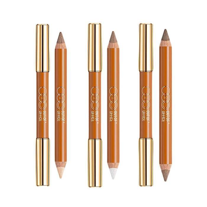 OUT-OF-OFFICE Double-head 3D Contour & Highlighter Pen T4818
